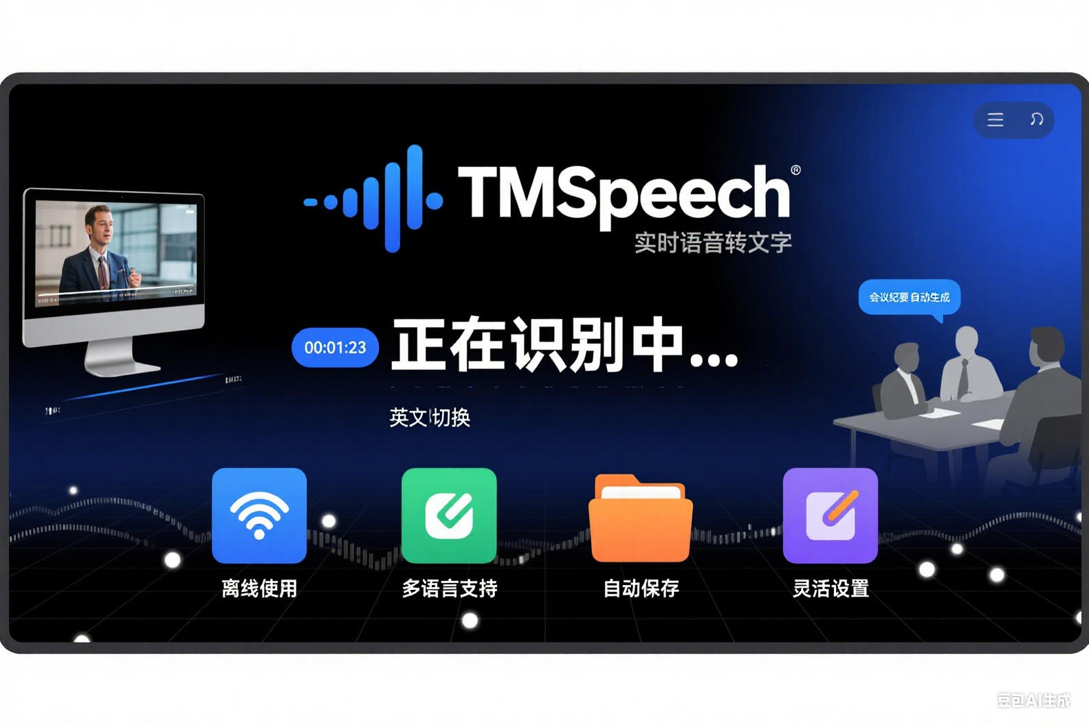 TMSpeech 实时语音转文字软件，颠覆你的认知！