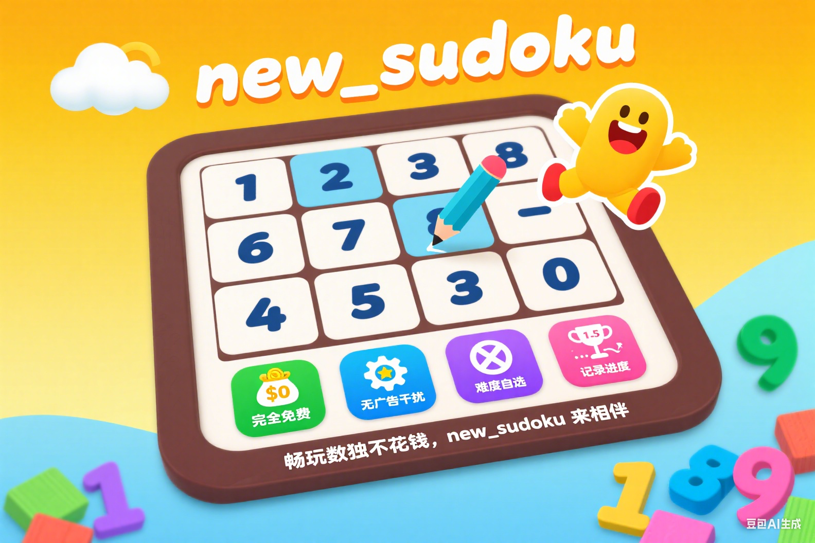 畅玩数独不花钱,new_sudoku 来相伴
