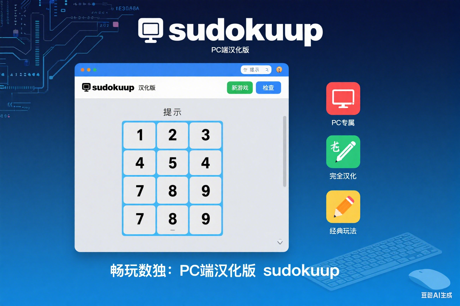畅玩数独:PC 端汉化版 sudokuup 登场