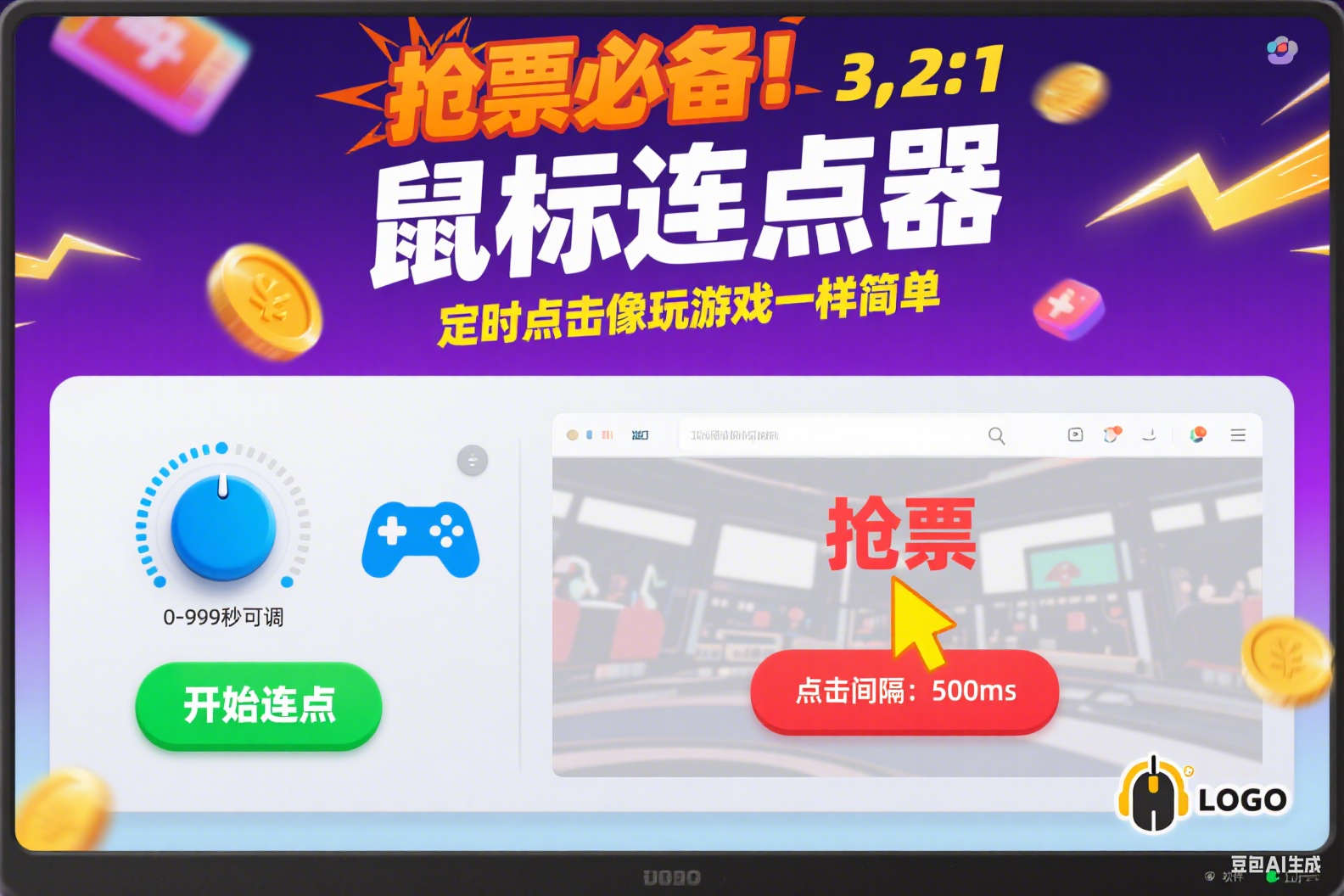普通连点器弱爆了！这款能定时点击的鼠标连点器才是 YYDS！