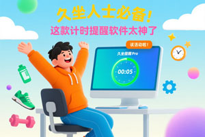 久坐族救星!这款计时提醒软件必须拥有