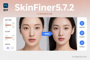 PS插件:SkinFiner5.7.2 图像处理美肤磨皮必备软件