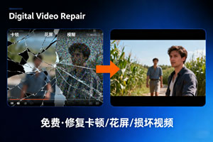 免费视频修复救星：Digital Video Repair！