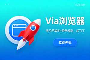 Via浏览器,老毛子版本+特殊规则,起飞了