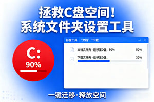 拯救 C 盘空间！系统文件夹设置工具来袭