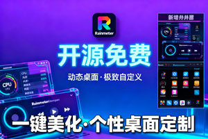 桌面美化神器：Rainmeter 开源免费来袭