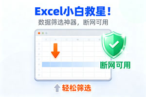 Excel 小白救星！数据筛选神器，断网可用
