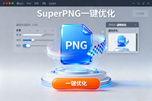 PS 插件 SuperPNG，一键优化，PNG 图效果飙升！