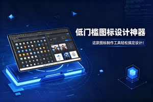 低门槛图标设计神器，这款图标制作工具轻松搞定设计！