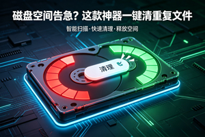 磁盘空间告急？这款神器一键清重复文件