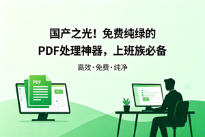国产之光！免费纯绿的 PDF 处理神器，上班族必备